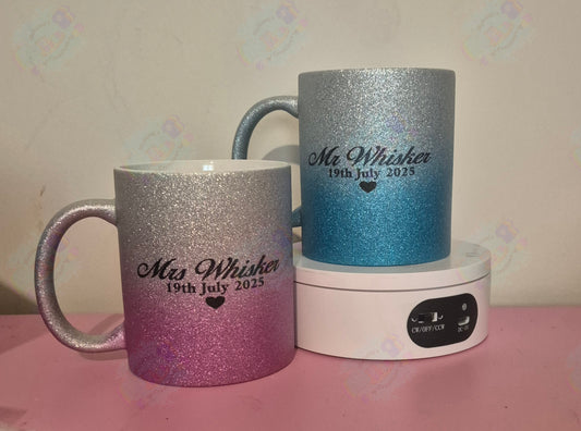 Glitter Newlywed Mug Gift Set