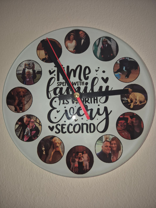 Custom Print Family Clock